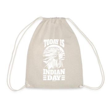 Today Is Indian Day Native People USA - Turnbeutel - Natur - Vorne
