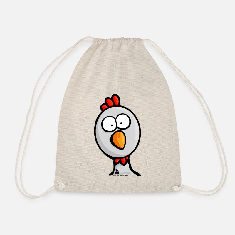 POPELS chicken - Drawstring Bag - nature