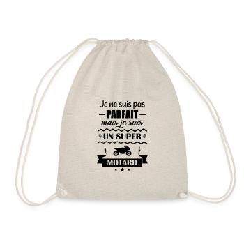 pas parfait mais motard, moto,Drôles,Humour,Moto - Sac de sport léger - nature - Devant