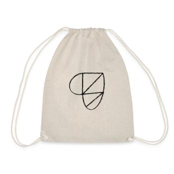 Herz Design - Turnbeutel - Natur - Vorne