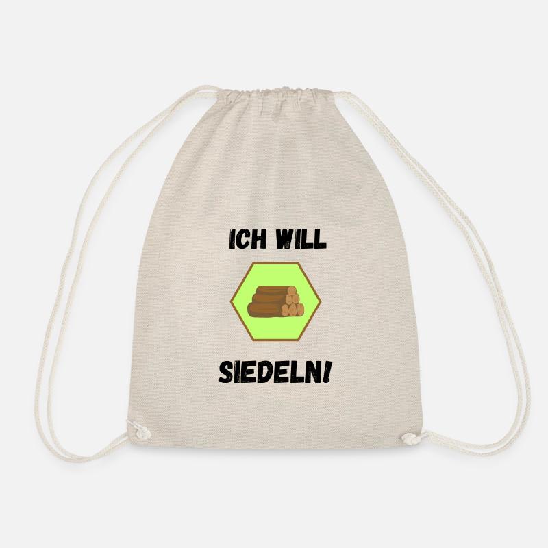 Ich will siedeln - Turnbeutel - Natur