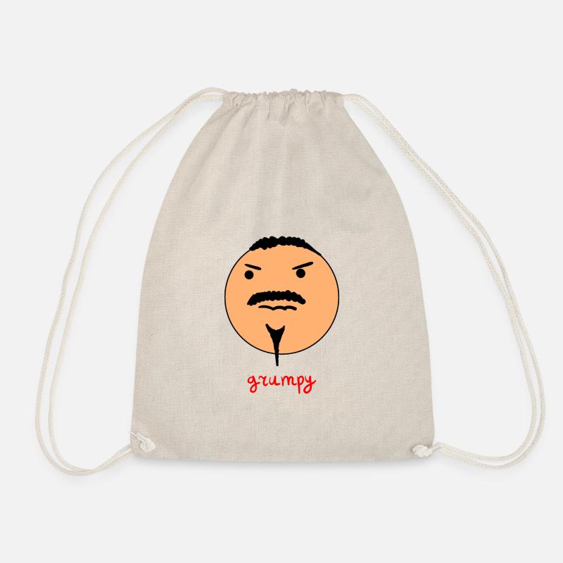 Smiley / grumpy - Turnbeutel - Natur