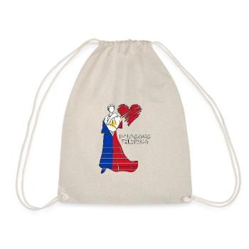 Philippines Filipina Flag Dalagang I Gift - Drawstring Bag - nature - Front