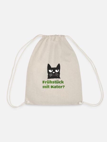 frühstück mit kater - Turnbeutel - Natur