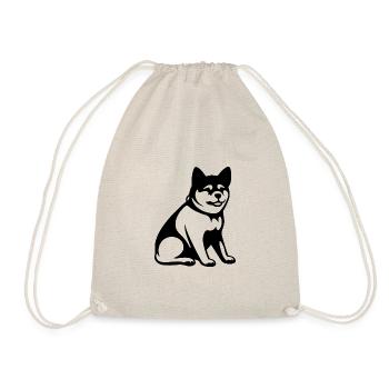 Shiba Inu Dog - Drawstring Bag - nature - Front