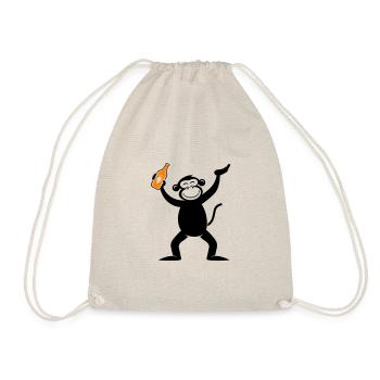 Monkey Beer Drôle De Fête Célibataire - Sac de sport léger - nature - Devant