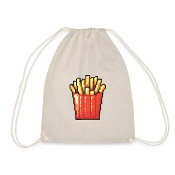 Pommes Pixel Gamer - Turnbeutel - Natur - Vorne
