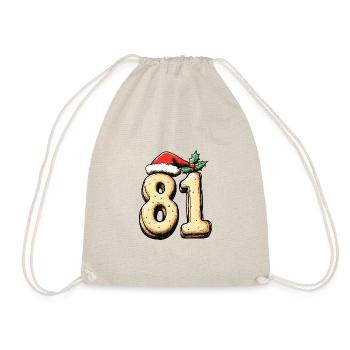 81 Number Christmas - Drawstring Bag - nature - Front