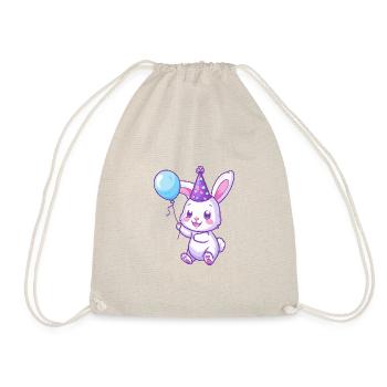 Lapin Anniversaire Bébé - Sac de sport léger - nature - Devant