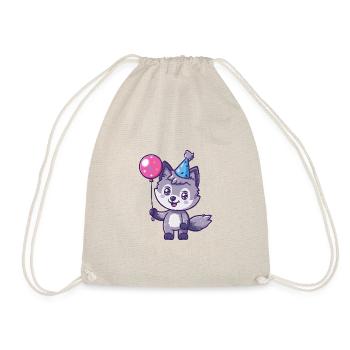 Loup Anniversaire Bébé - Sac de sport léger - nature - Devant
