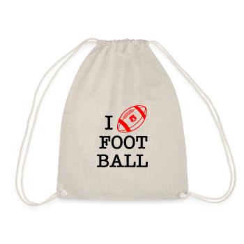 I love football - Sac de sport léger - nature - Devant