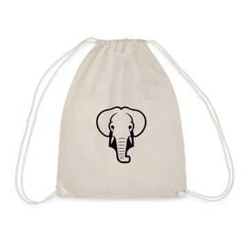 elephant - Drawstring Bag - nature - Front