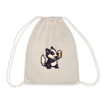 Skunk Bière Pixel - Sac de sport léger - nature - Devant
