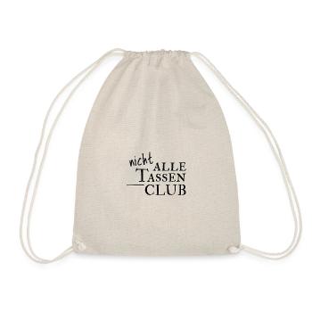 Nicht alle Tassen im Schrank Club! Links & Grün - Turnbeutel - Natur - Vorne