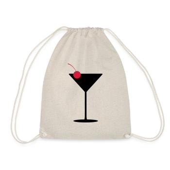 Cocktailglas - Turnbeutel - Natur - Vorne
