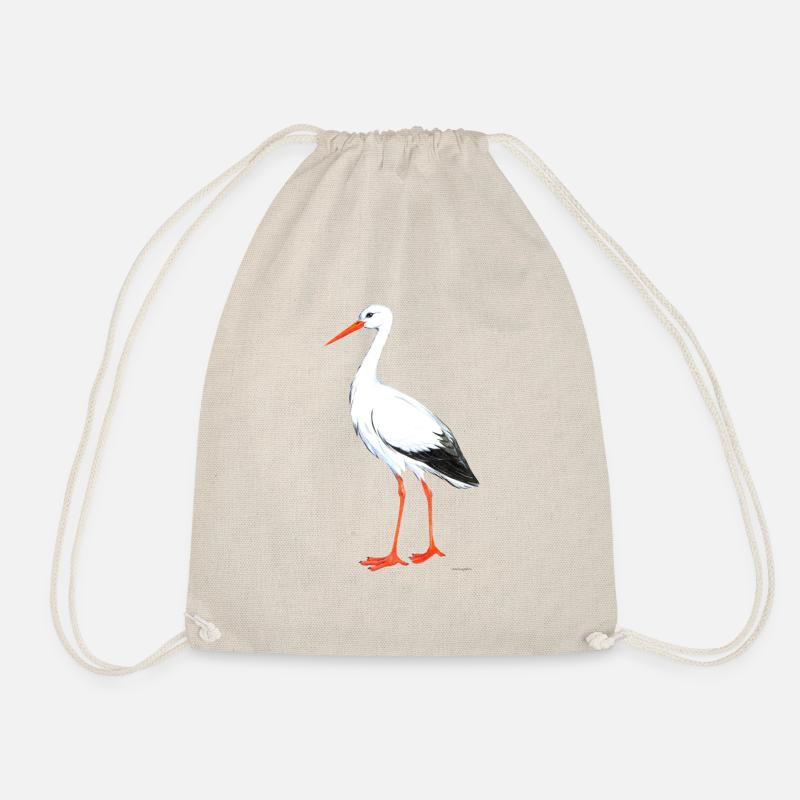Storch - Turnbeutel - Natur