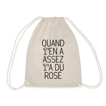 Quand y'en a assez y'a du rosé - Sac de sport léger - nature - Devant