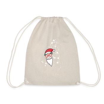 Stars,Gold,Christmas,Star,Santa Claus - Drawstring Bag - nature - Front