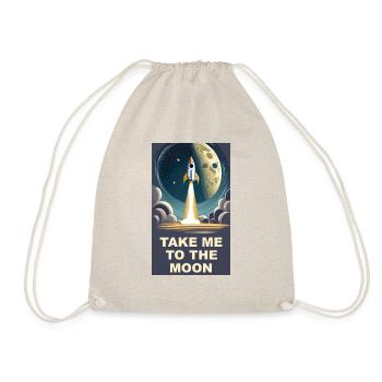 Emmenez-moi sur la lune Démarrage d’une fusée spatiale vintage - Sac de sport léger - nature - Devant
