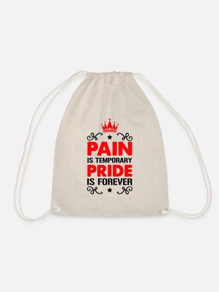 pain pride - Turnbeutel - Natur