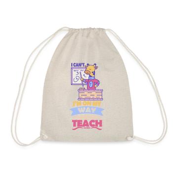 Je ne peux pas je suis sur le point d’enseigner - Sac de sport léger - nature - Devant