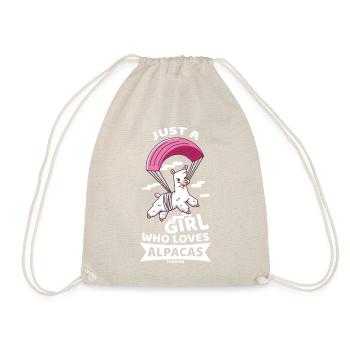 Just A Girl Who Loves Alpacas - Turnbeutel - Natur - Vorne