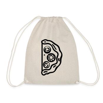 Pizza slice - Drawstring Bag - nature - Front