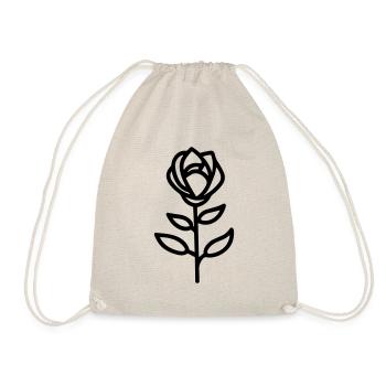 Fleur rose - Sac de sport léger - nature - Devant