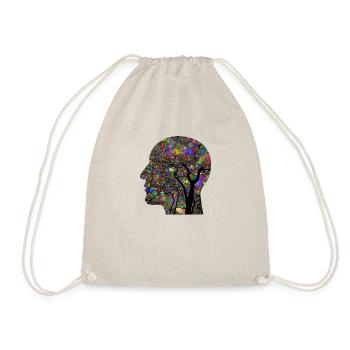 Cerveau, réflexion, sentiment, psychologie - Sac de sport léger - nature - Devant
