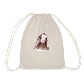Funny Goat - Drawstring Bag - nature - Front