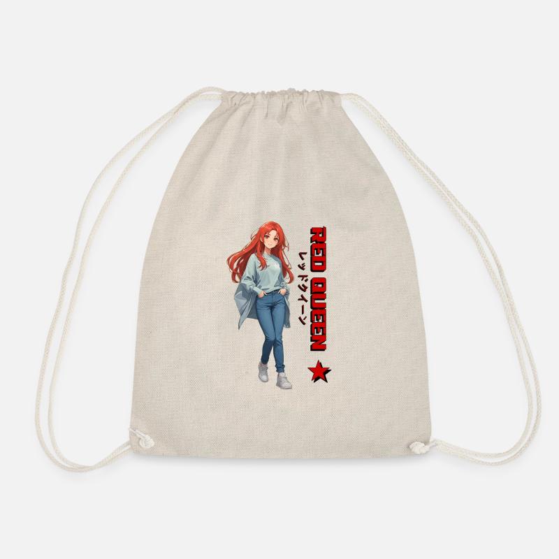 Red Queen: Queen with Style and Attitude! - Drawstring Bag - nature