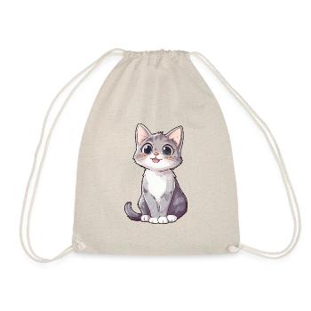 anniversaire enfant chat mignon - Sac de sport léger - nature - Devant