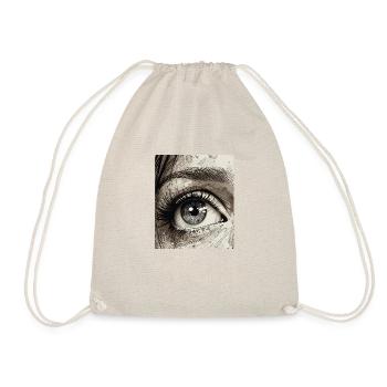 Close Up Human Eye Design - Drawstring Bag - nature - Front