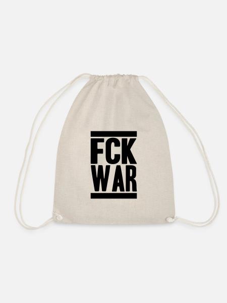 FCK WAR - Turnbeutel - Natur
