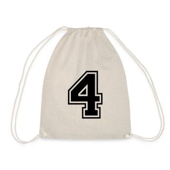 4 quatre numero numero dos numero cadeau - Sac de sport léger - nature - Devant