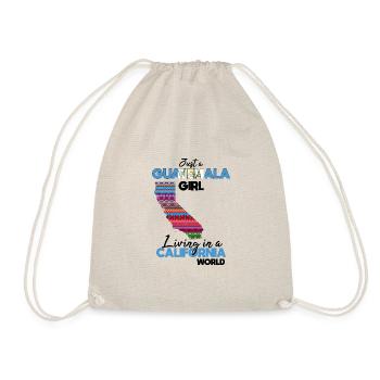 Guatemala Guatemalan Flag DNA I Gift - Drawstring Bag - nature - Front