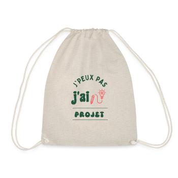 J'peux pas, j'ai projet. - Sac de sport léger - nature - Devant