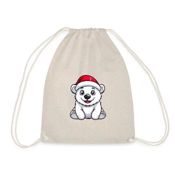 Ours polaire Noël mignon - Sac de sport léger - nature - Devant