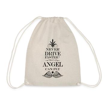 NeverDriveFaster... [dark] - Drawstring Bag - nature - Front
