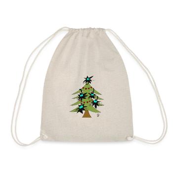 Christmas tree with cats - Drawstring Bag - nature - Front