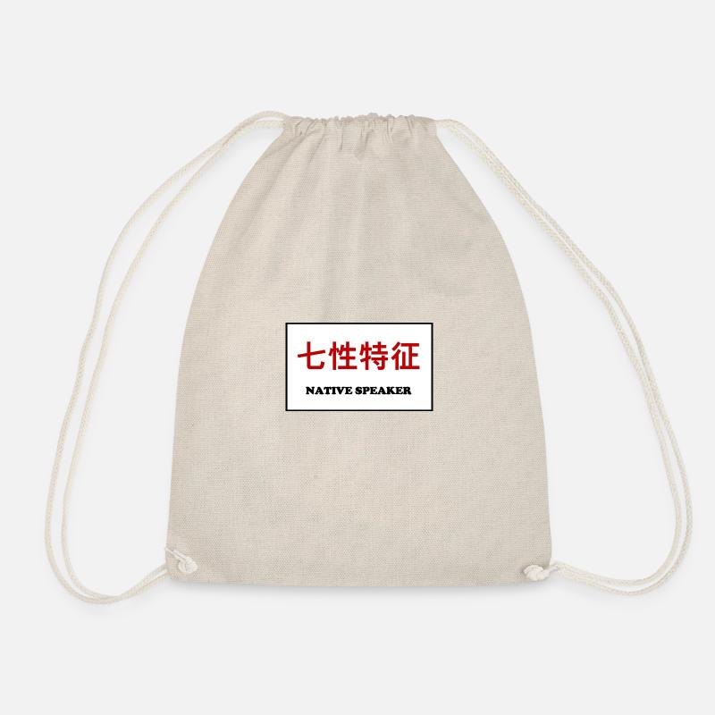 Native Speaker, Chinesisch - Turnbeutel - Natur