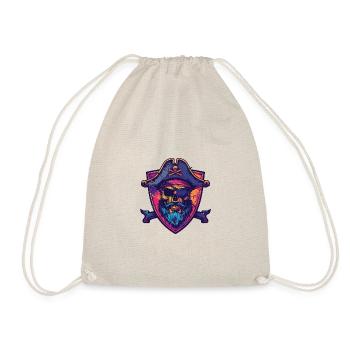 Crâne de pirate - Sac de sport léger - nature - Devant