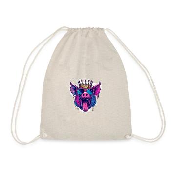 Pig Comic Funny Party - Drawstring Bag - nature - Front