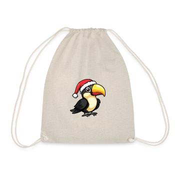 Tukan Vogel Weihnachten Niedlich - Turnbeutel - Natur - Vorne