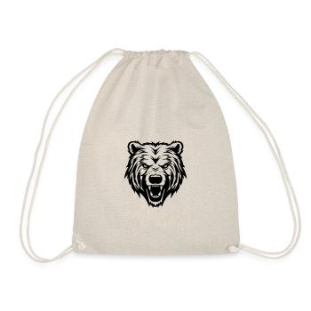 Grizzly Bear Head - Drawstring Bag - nature - Front