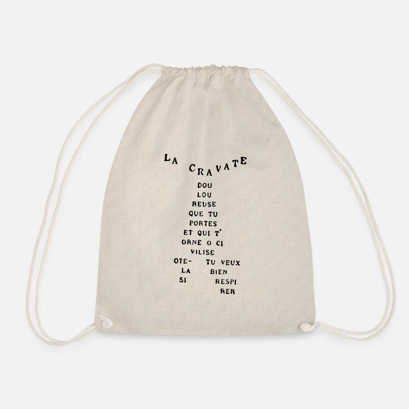 t-shirt cravate Apollinaire - Drawstring Bag - nature