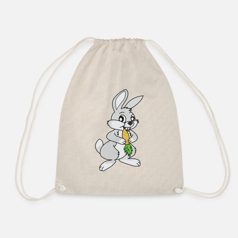 Hare, Grey Hare, White Hare - Drawstring Bag - nature
