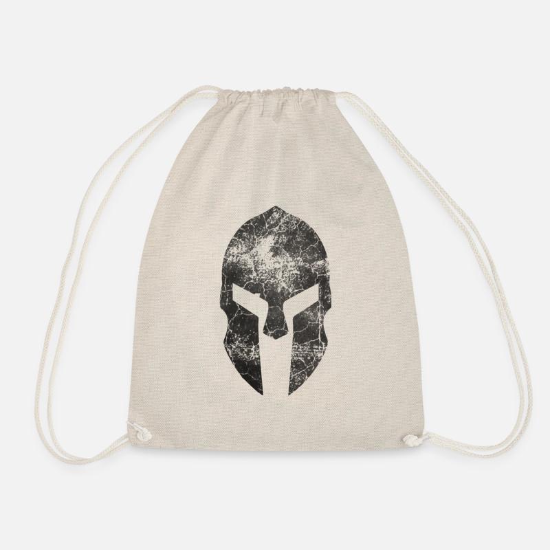 Sparta Helm - Molon Labe - Turnbeutel - Natur