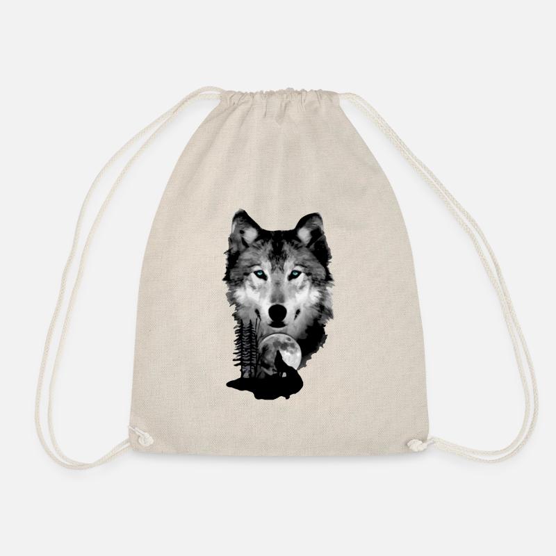 Loups - Sac de sport léger - nature