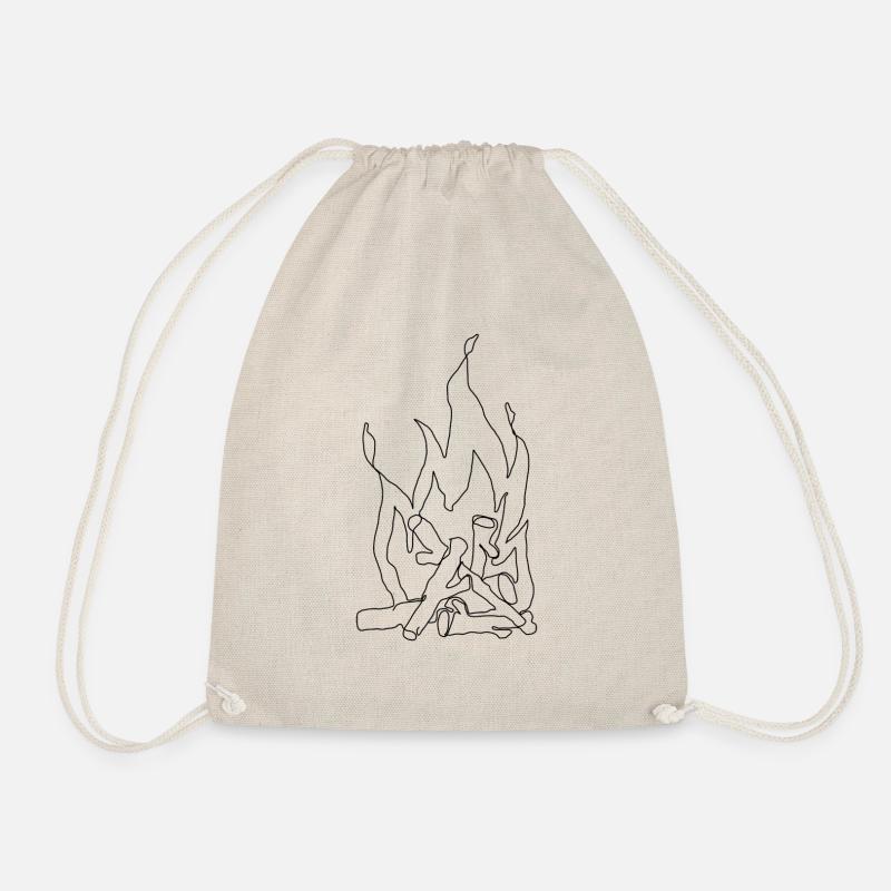 Campfire - Drawstring Bag - nature